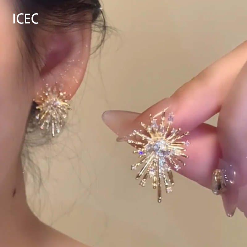 Fireworks Earrings Unique Stud Earrings