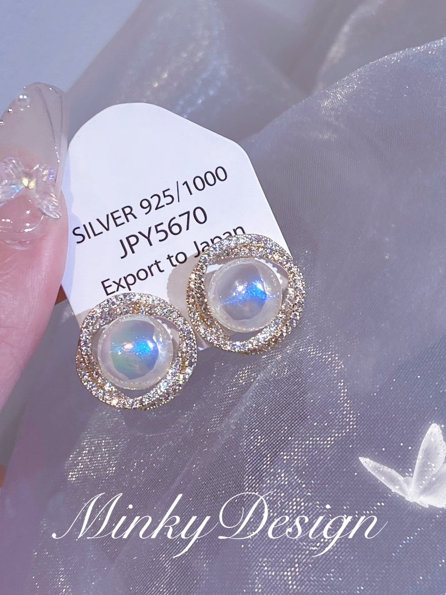 Mermaid Mosquito Coil Ear Clip Temperament Gift Pearl