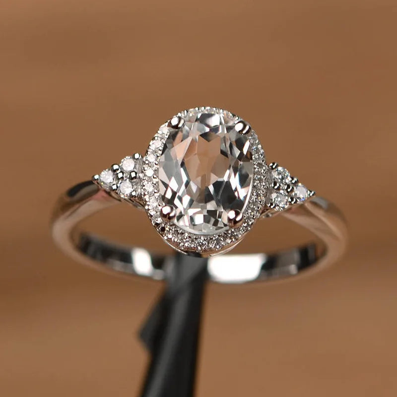 Hot Selling Silver plated Rings for Women Ruby Emerald Sapphire Jewelry Wedding Engagement Ring Wholesale