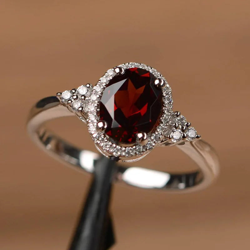 Hot Selling Silver plated Rings for Women Ruby Emerald Sapphire Jewelry Wedding Engagement Ring Wholesale